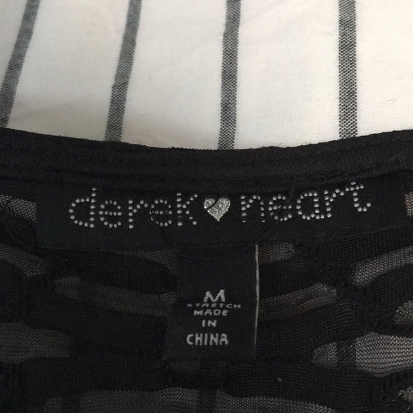 derek ♡ heart Black Textured Dress - Picture 2 of 2